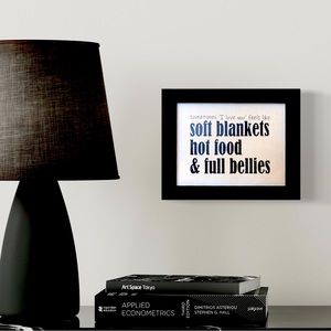 ‘Sometimes I Love You is like…Soft Blankets, Hot Food, Full Bellies’